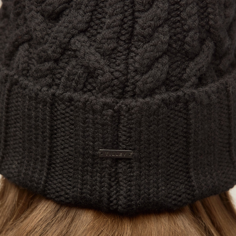 Image 104007_ALTMORE9.jpg, Product 104-007 / Price $55.00, Tilley Pom Pom Cable Beanie from Tilley on TSC.ca's Fashion department