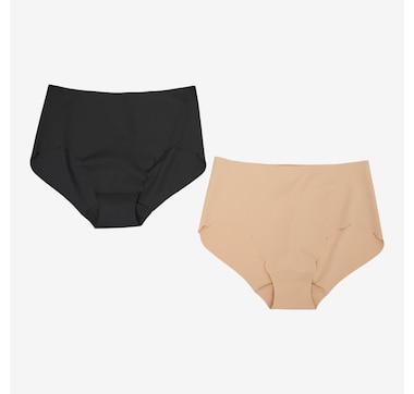 Rhonda Shear Invisible Edge Scalloped Brief 2-Pack