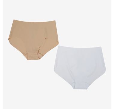 Rhonda Shear Invisible Edge Scalloped Brief 2-Pack
