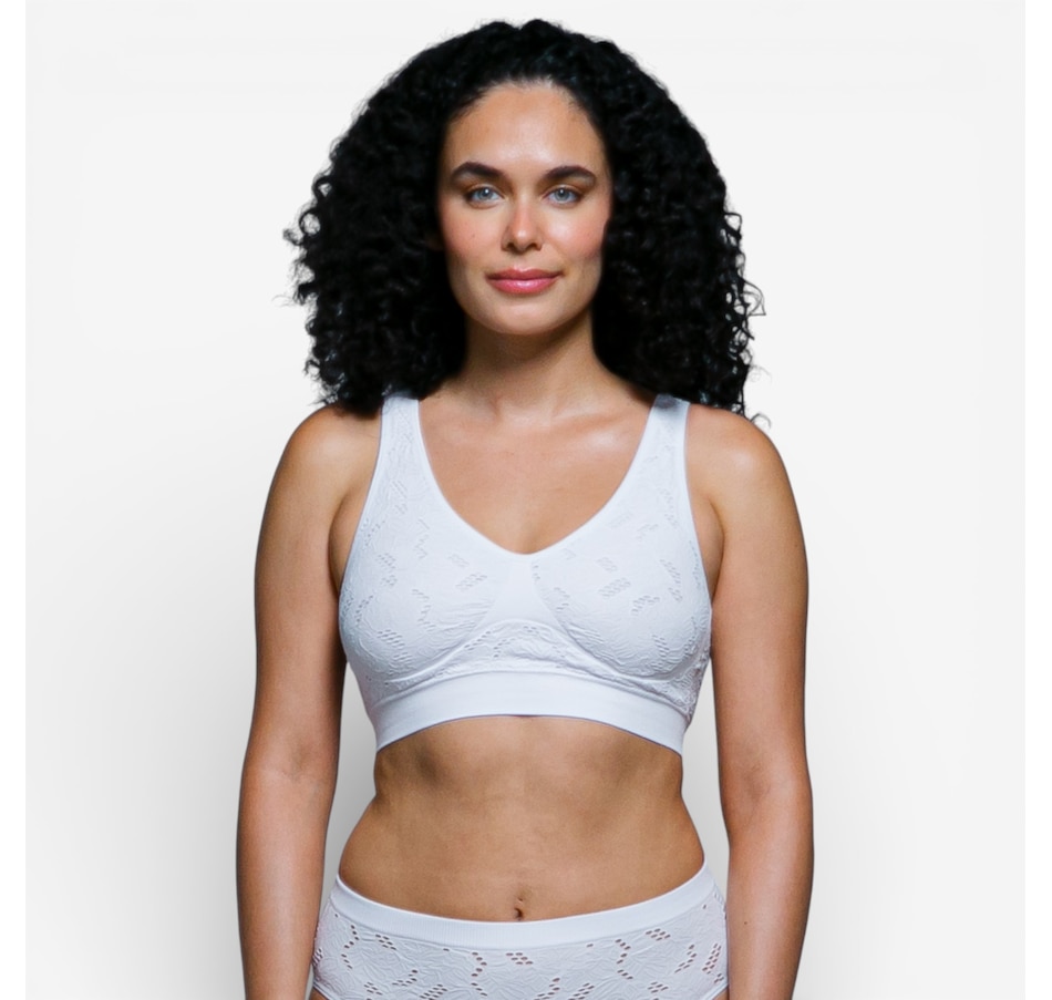 Image 104021_ALTMORE2.jpg, Product 104-021 / Price $54.99, Rhonda Shear Seamless Lace Crochet Bra 2-Pack from Rhonda Shear Shapewear on TSC.ca's Fashion department