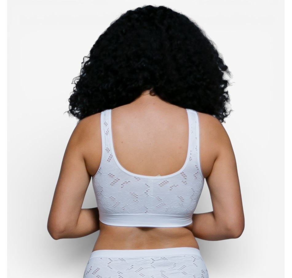 Image 104021_ALTMORE6.jpg, Product 104-021 / Price $54.99, Rhonda Shear Seamless Lace Crochet Bra 2-Pack from Rhonda Shear Shapewear on TSC.ca's Fashion department