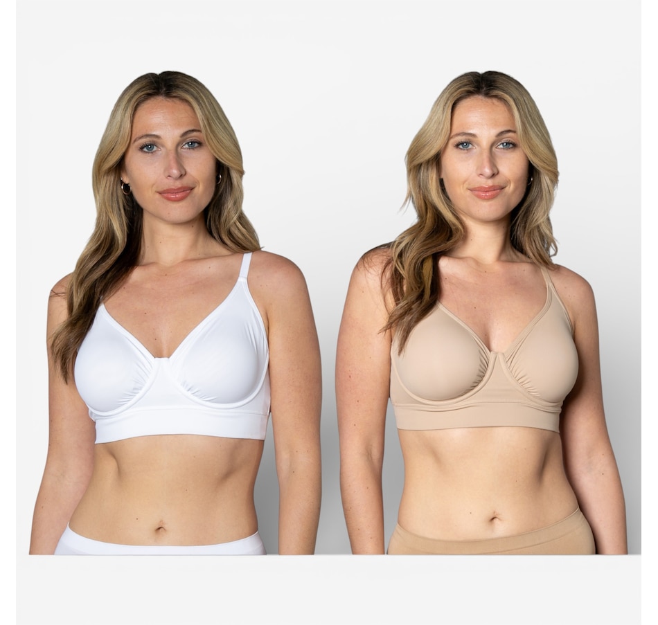 Image 104023_BEW.jpg, Product 104-023 / Price $59.99, Rhonda Shear Butterknit No Wire Underwire Bra 2-Pack from Rhonda Shear Shapewear on TSC.ca's Fashion department