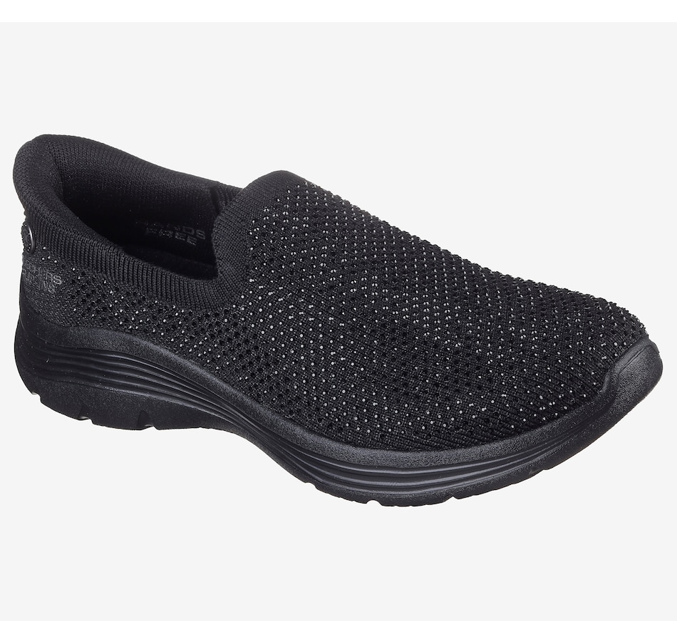 Image 104047_BLK.jpg, Product 104-047 / Price $109.99, Skechers Martha Stewart Rhinestone Knit Slip-Ins with Air Cooled Memory Foam from Skechers on TSC.ca's Shoes department
