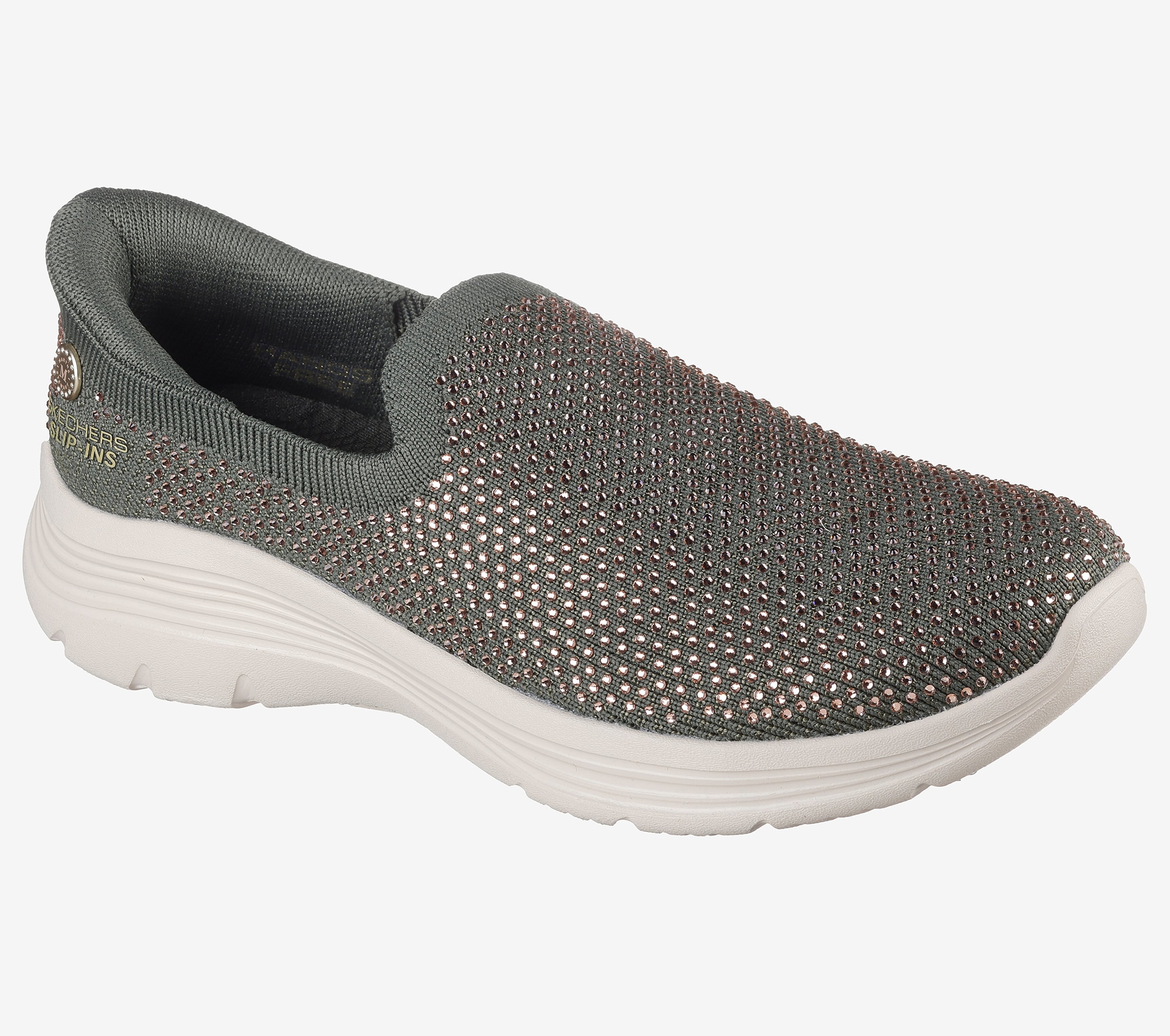 Skechers Martha Stewart Rhinestone Knit Slip-Ins with Air