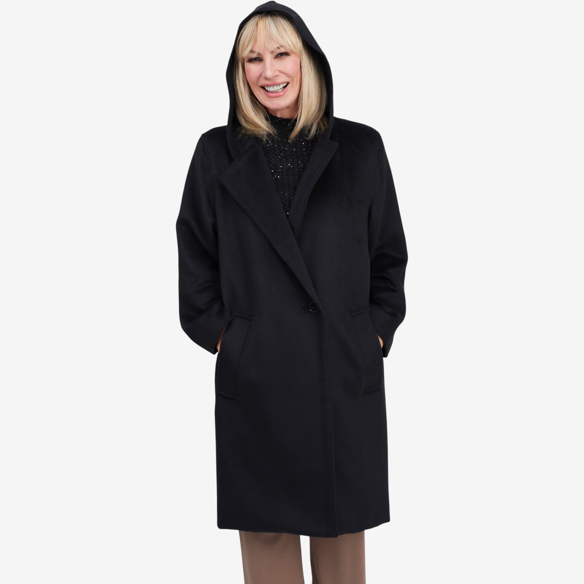 Brian Bailey Mouflon Hooded Car Coat - TSC.ca