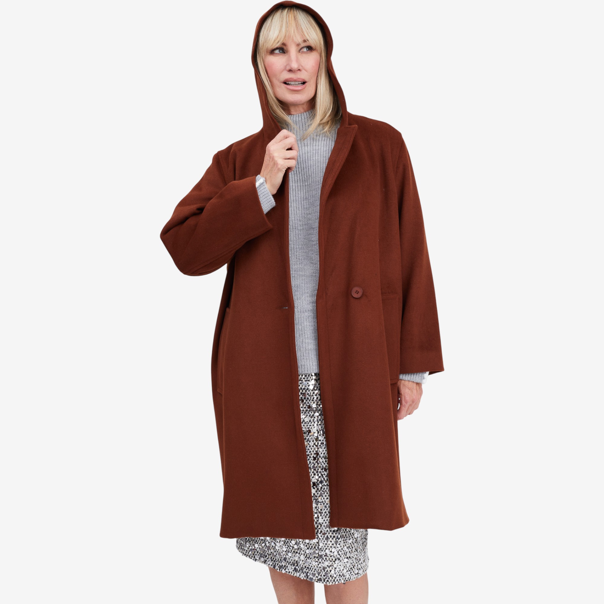 Brian Bailey Mouflon Hooded Car Coat - TSC.ca