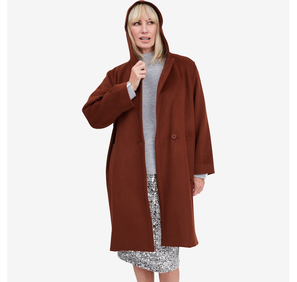 Image 104048_CHU.jpg, Product 104-048 / Price $260.00, Brian Bailey Mouflon Hooded Car Coat from Brian Bailey on TSC.ca's Fashion department