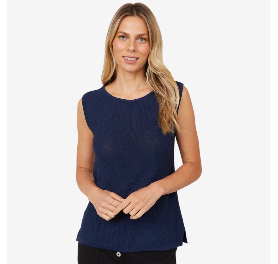 Jhoan Sebastian Grey Shell Top with Moving Rope Stitch