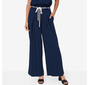 Product 104-088 / Price $119.90 , Jhoan Sebastian Grey Stretch Crepe Rope Belt Trouser Pant