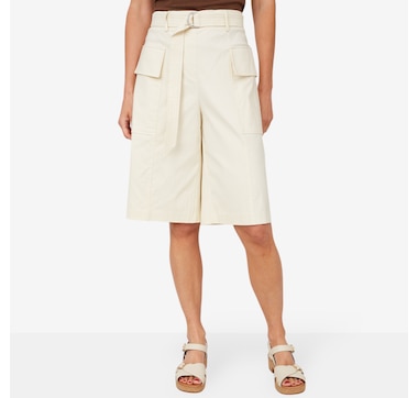 Jhoan Sebastian Grey Belted Bermuda Short