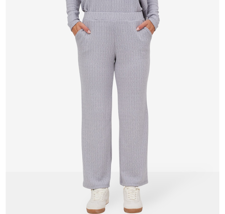 Image 104124_ALTMORE1.jpg, Product 104-124 / Price $54.99, Kim & Co. Soft Cable Knit Straight Pant  from Kim & Co. on TSC.ca's Fashion department