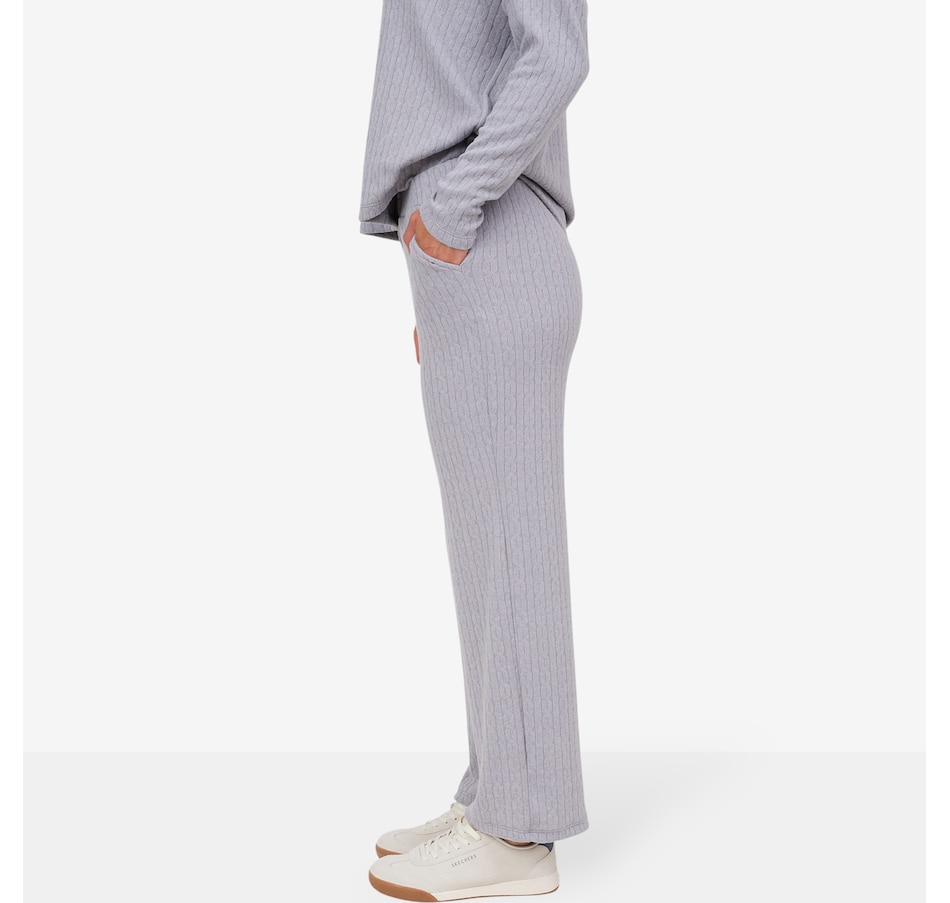 Image 104124_ALTMORE3.jpg, Product 104-124 / Price $54.99, Kim & Co. Soft Cable Knit Straight Pant  from Kim & Co. on TSC.ca's Fashion department