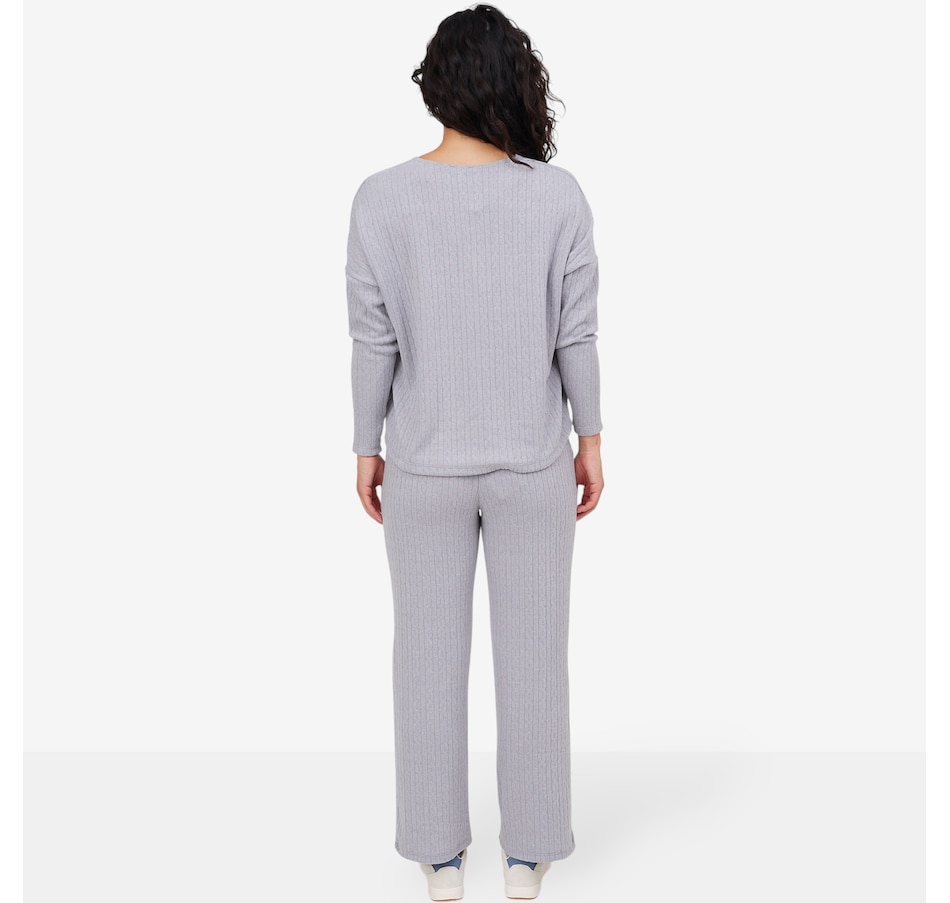 Image 104124_ALTMORE4.jpg, Product 104-124 / Price $54.99, Kim & Co. Soft Cable Knit Straight Pant  from Kim & Co. on TSC.ca's Fashion department