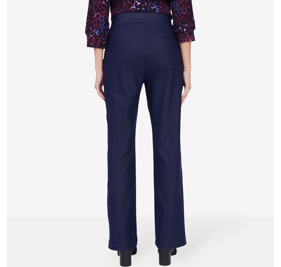 Image 104140_ALTMORE3.jpg, Product 104-140 / Price $69.99, Kim & Co. Deluxe Denim Knit Zoe Straight Leg Pant from Kim & Co. on TSC.ca's Fashion department