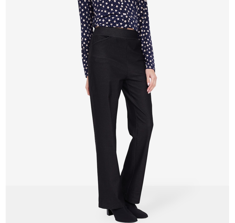 Image 104140_ALTMORE6.jpg, Product 104-140 / Price $69.99, Kim & Co. Deluxe Denim Knit Zoe Straight Leg Pant from Kim & Co. on TSC.ca's Fashion department