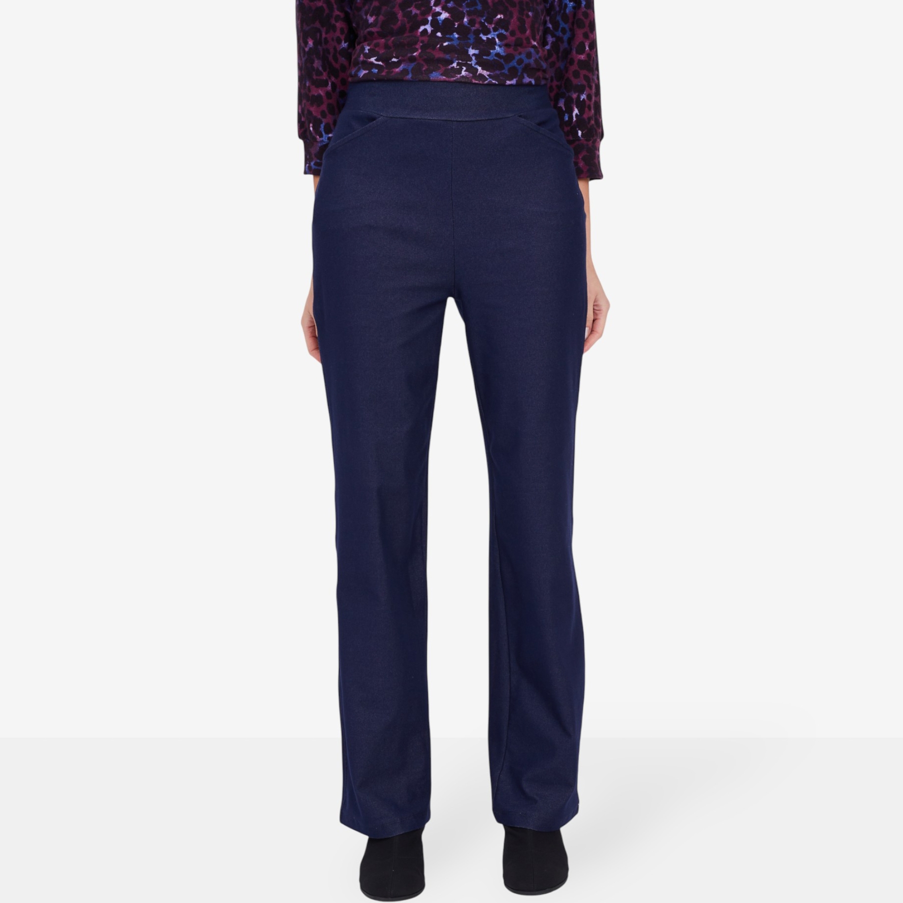 Kim & Co. Deluxe Denim Knit Zoe Straight Leg Pant - TSC.ca