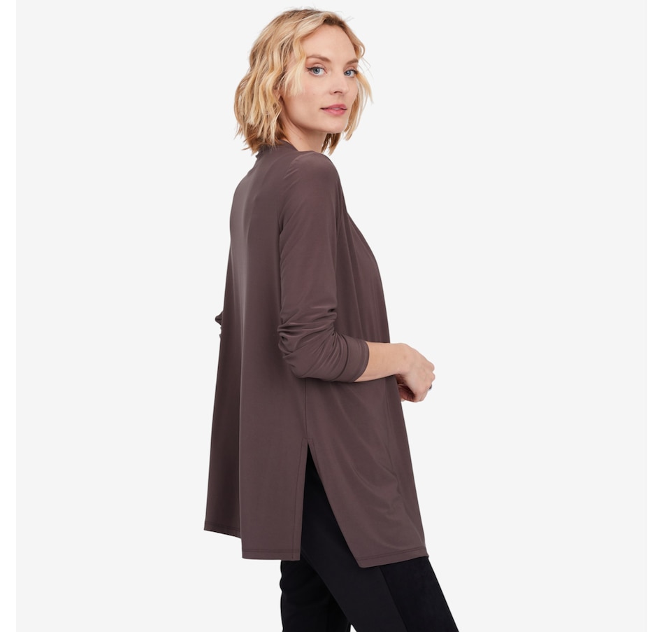 Image 104145_ALTMORE2.jpg, Product 104-145 / Price $54.88, Kim & Co. Deluxe Brazil Knit Long Sleeve Cardigan with Side Slits from Kim & Co. on TSC.ca's Fashion department