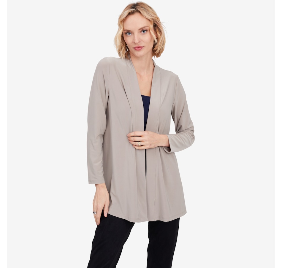 Image 104145_STN.jpg, Product 104-145 / Price $54.88, Kim & Co. Deluxe Brazil Knit Long Sleeve Cardigan with Side Slits from Kim & Co. on TSC.ca's Fashion department