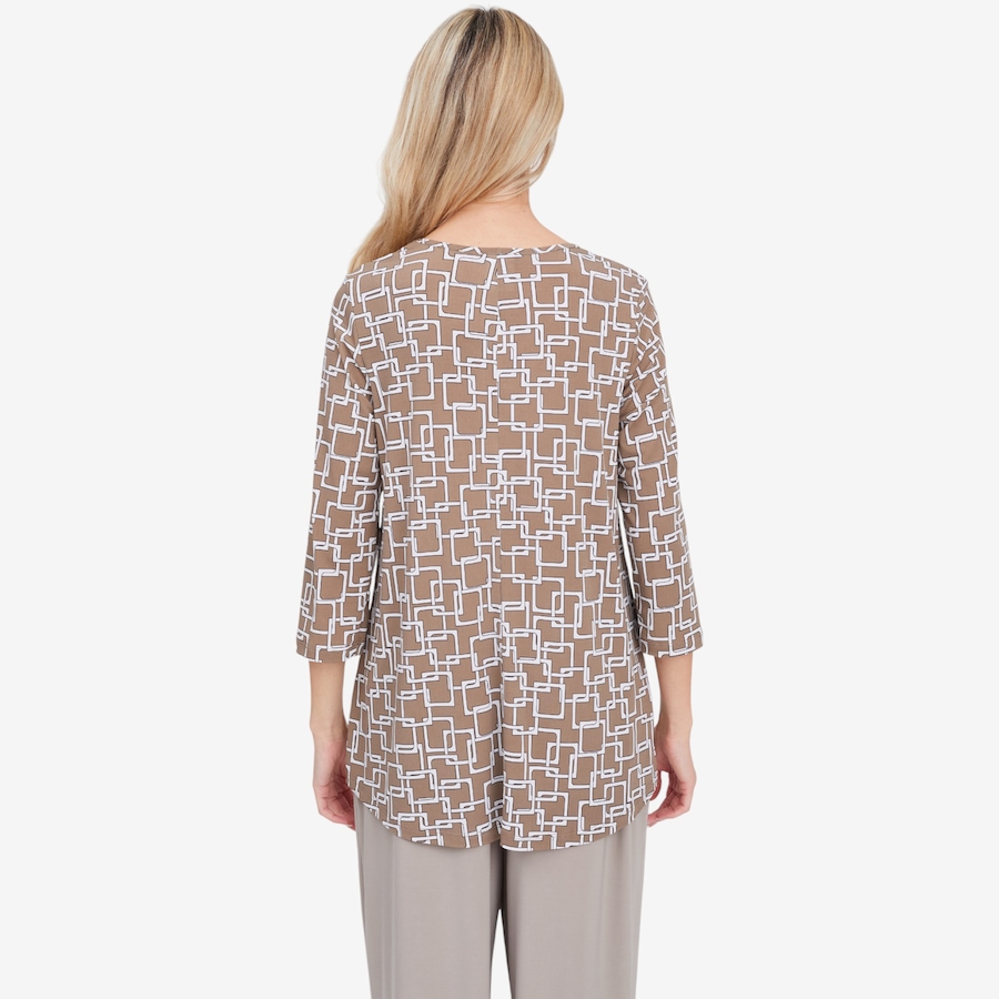 Image 104146_ALTMORE6.jpg, Product 104-146 / Price $29.33, Kim & Co. Deluxe Brazil Knit 3/4 Length Sleeve Sweet V-Neck Tunic from Kim & Co. on TSC.ca's Fashion department