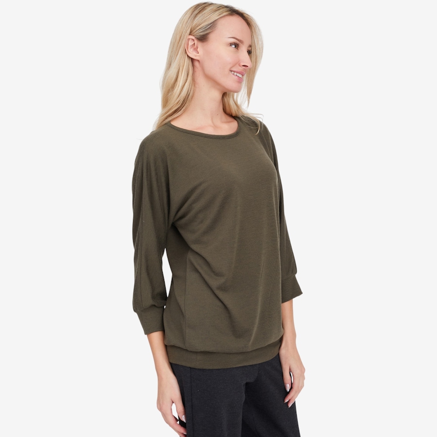 Image 104151_ALTMORE1.jpg, Product 104-151 / Price $34.33, Kim & Co. Soft Touch 3/4 Length Dolman Sleeve Blouson Top from Kim & Co. on TSC.ca's Fashion department