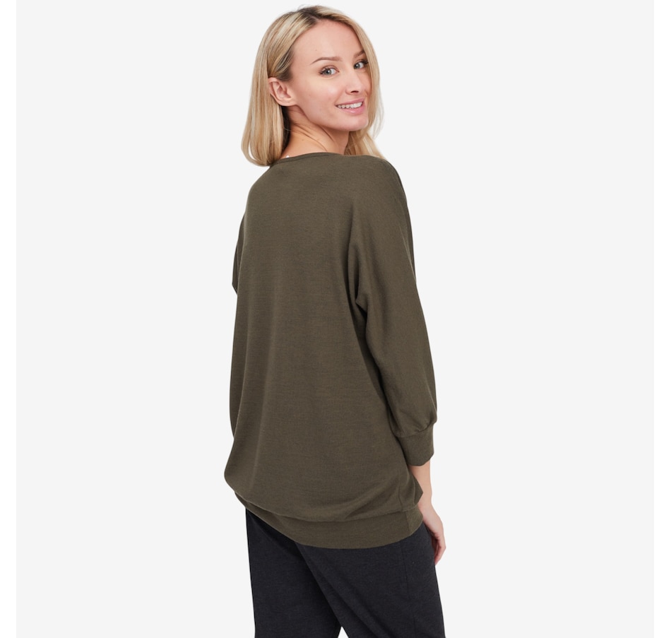 Image 104151_ALTMORE3.jpg, Product 104-151 / Price $59.99, Kim & Co. Soft Touch 3/4 Length Dolman Sleeve Blouson Top from Kim & Co. on TSC.ca's Fashion department
