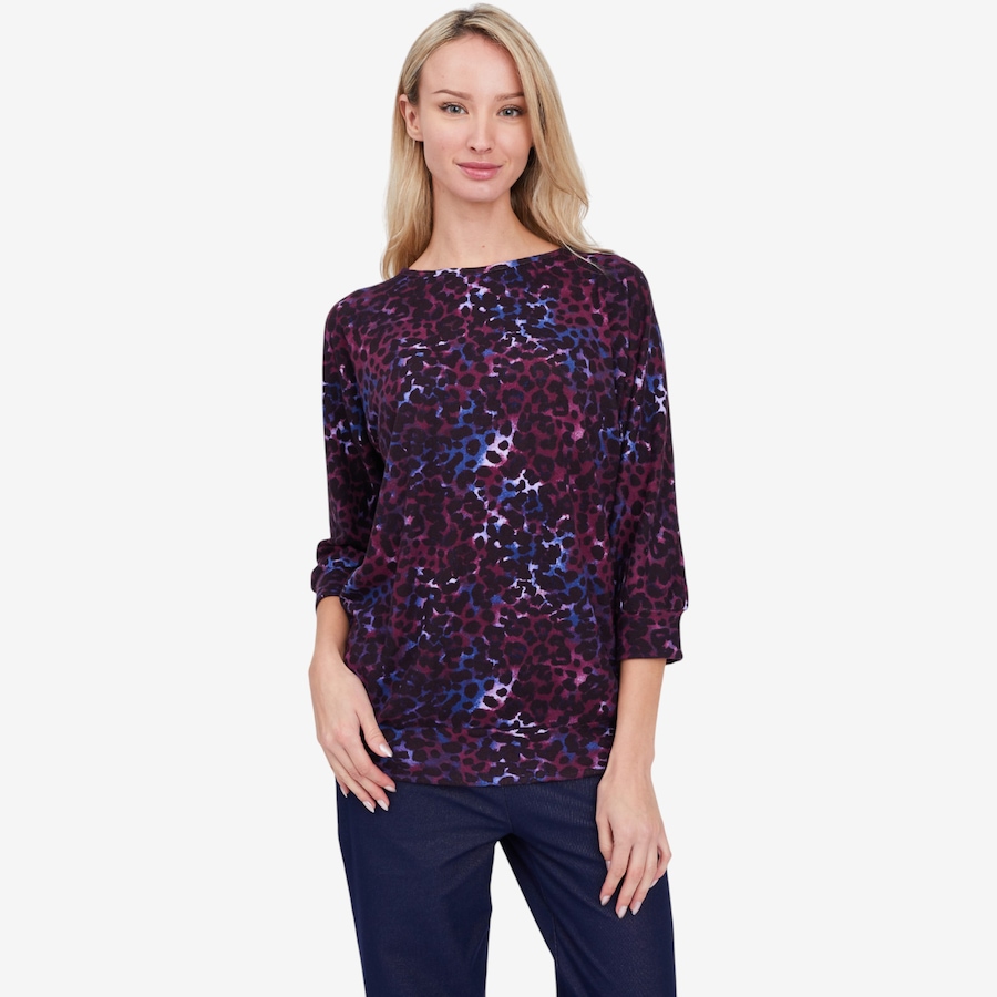 Image 104151_BLULO.jpg, Product 104-151 / Price $34.33, Kim & Co. Soft Touch 3/4 Length Dolman Sleeve Blouson Top from Kim & Co. on TSC.ca's Fashion department