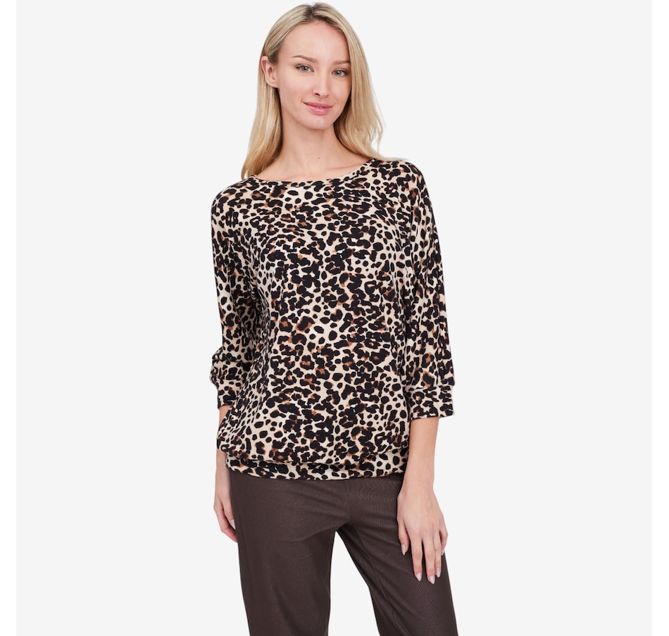 Image 104151_NTRLL.jpg, Product 104-151 / Price $59.99, Kim & Co. Soft Touch 3/4 Length Dolman Sleeve Blouson Top from Kim & Co. on TSC.ca's Fashion department