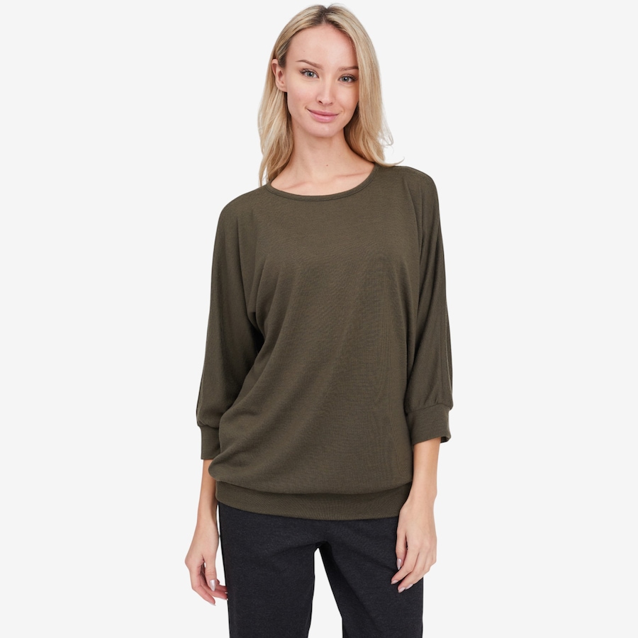 Image 104151_SVS.jpg, Product 104-151 / Price $34.33, Kim & Co. Soft Touch 3/4 Length Dolman Sleeve Blouson Top from Kim & Co. on TSC.ca's Fashion department