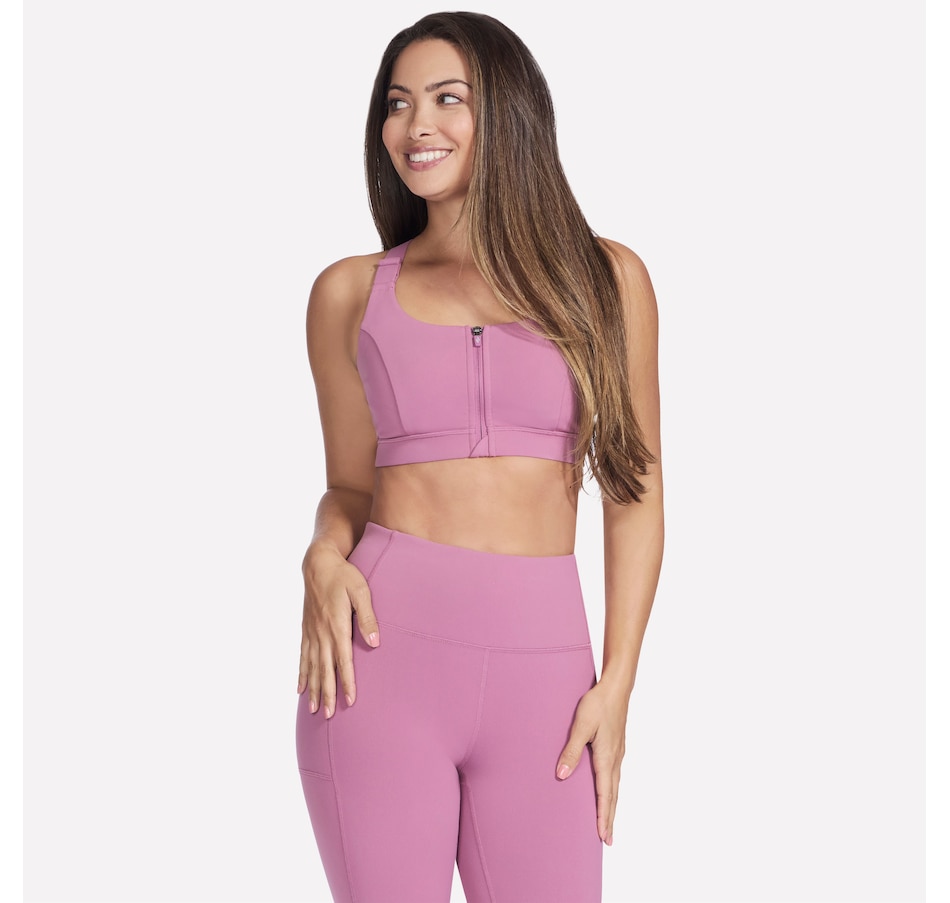 Image 104207_RSE.jpg, Product 104-207 / Price $19.33, Skechers Go Walk Zip Front Bra from Skechers on TSC.ca's Fashion department