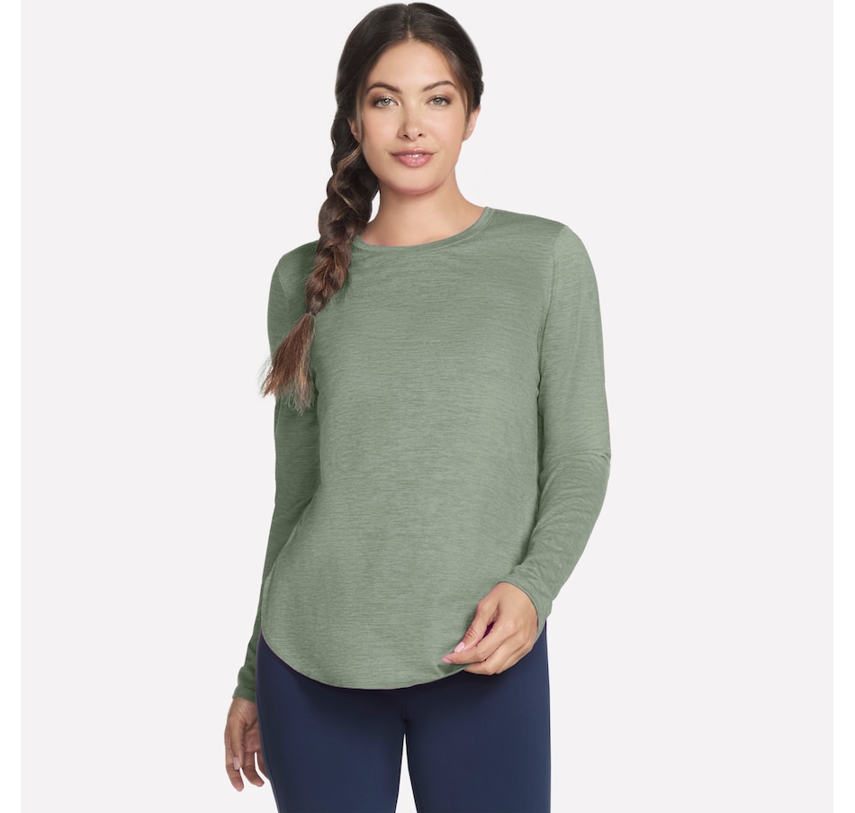 Image 104228_TAUOE.jpg, Product 104-228 / Price $39.99, Skechers Go Dri Swift Long Sleeve Tunic Crew Tee from Skechers on TSC.ca's Fashion department