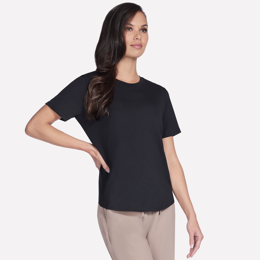 Image 104236_BLK.jpg, Product 104-236 / Price $19.33, Skechers Go Walk Rib Tee from Skechers on TSC.ca's Fashion department