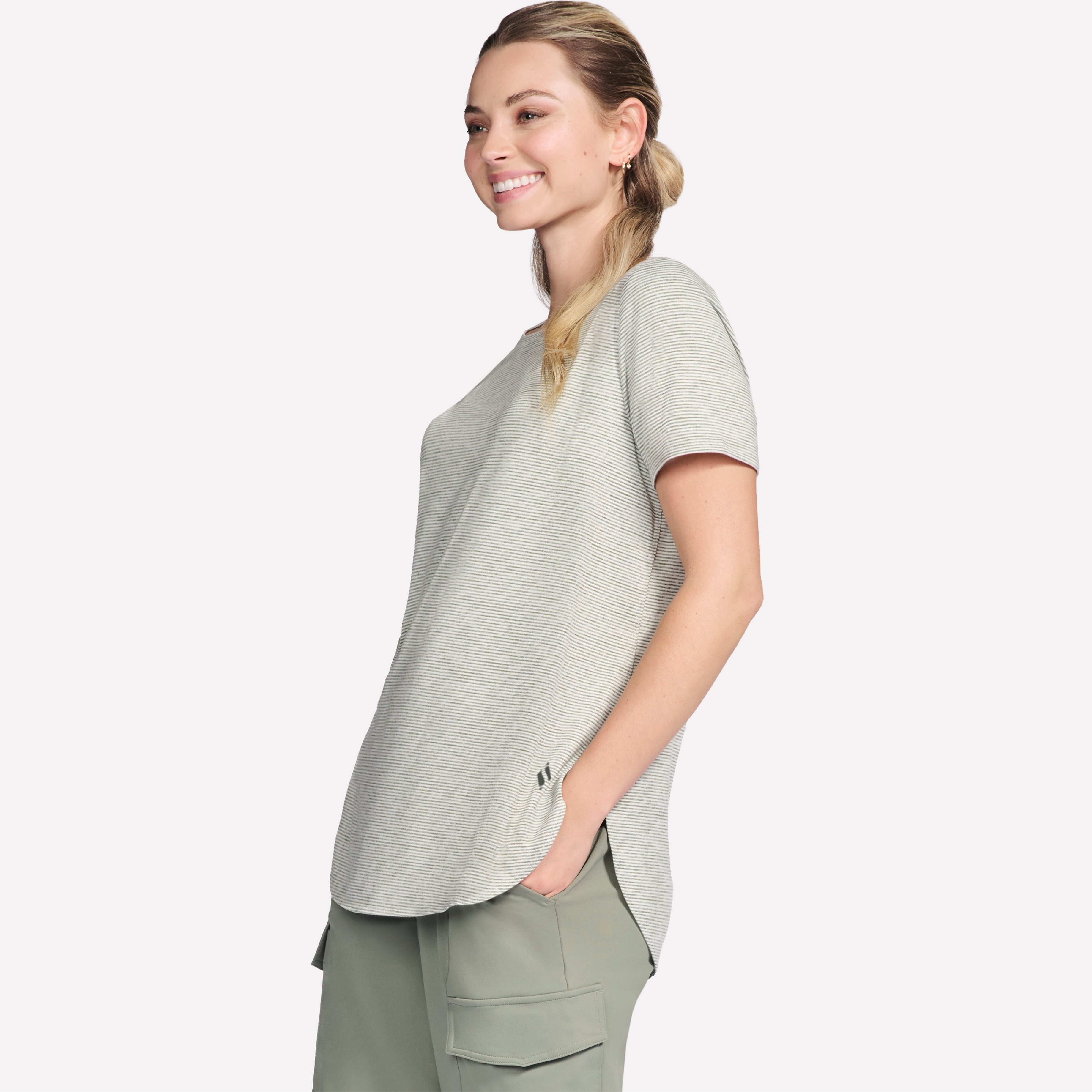Skechers Go Dri Swift Stripe Tunic Tee - TSC.ca