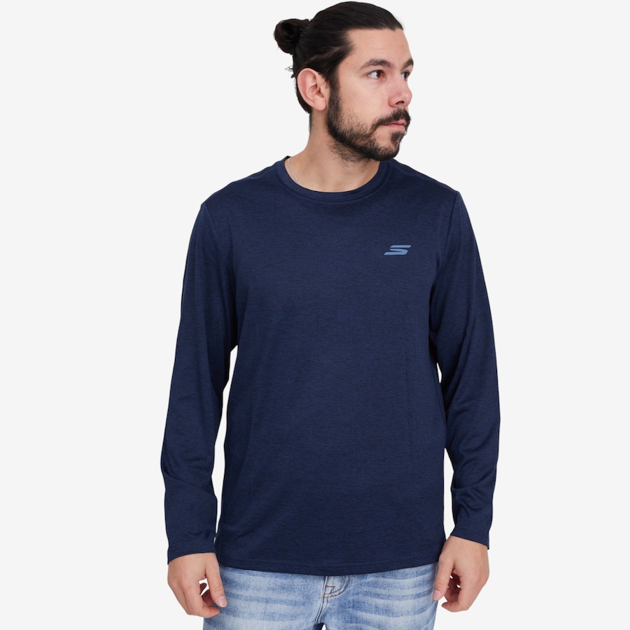 Image 104248_NVY.jpg, Product 104-248 / Price $45.00, Skechers Men's Go Dri Charge Long Sleeve Tee from Skechers on TSC.ca's Fashion department