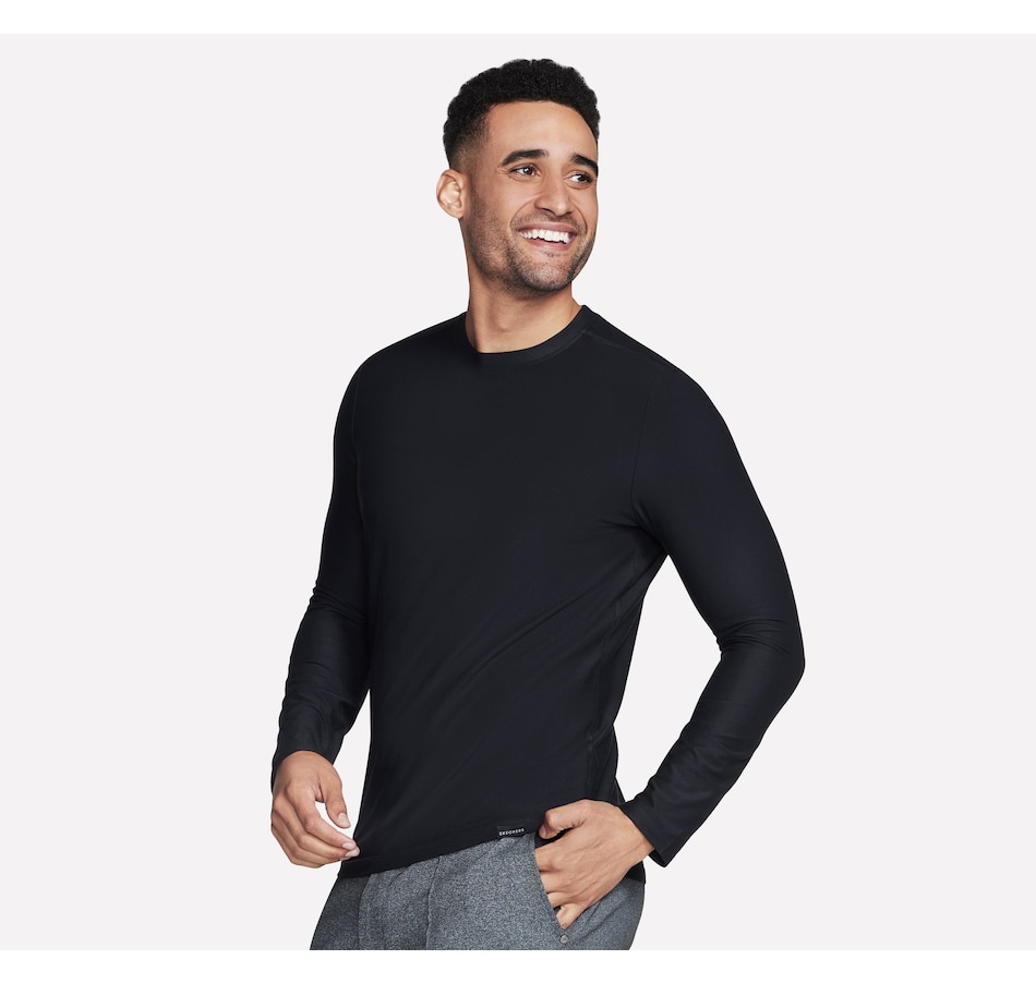 Image 104249_BLK.jpg, Product 104-249 / Price $50.00, Skechers Men's Go Dri All Day Long Sleeve Tee from Skechers on TSC.ca's Fashion department