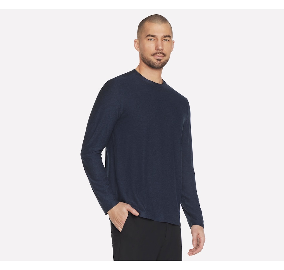 Image 104249_NVY.jpg, Product 104-249 / Price $50.00, Skechers Men's Go Dri All Day Long Sleeve Tee from Skechers on TSC.ca's Fashion department