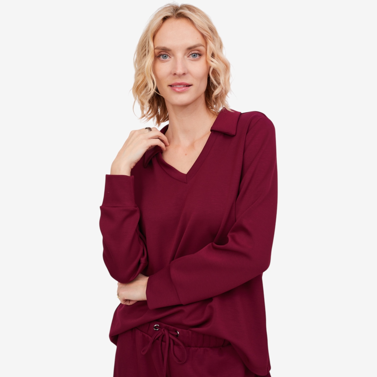 Legacy Modal Scuba Johnny Collar Top - TSC.ca