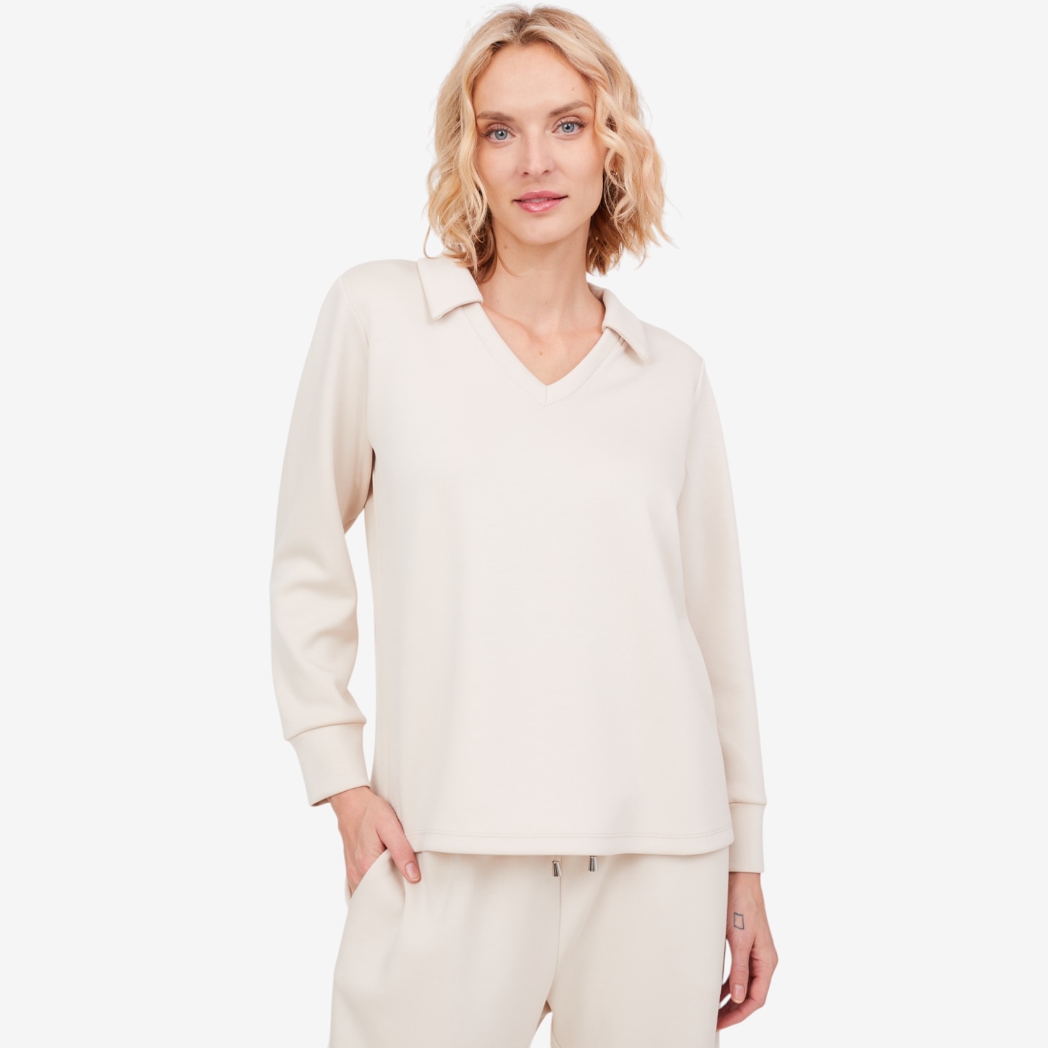 Legacy Modal Scuba Johnny Collar Top - TSC.ca