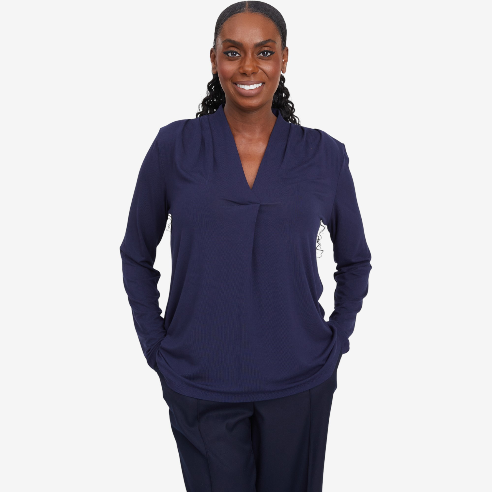 Legacy Luxe Jersey Knit V-Neck Top - TSC.ca