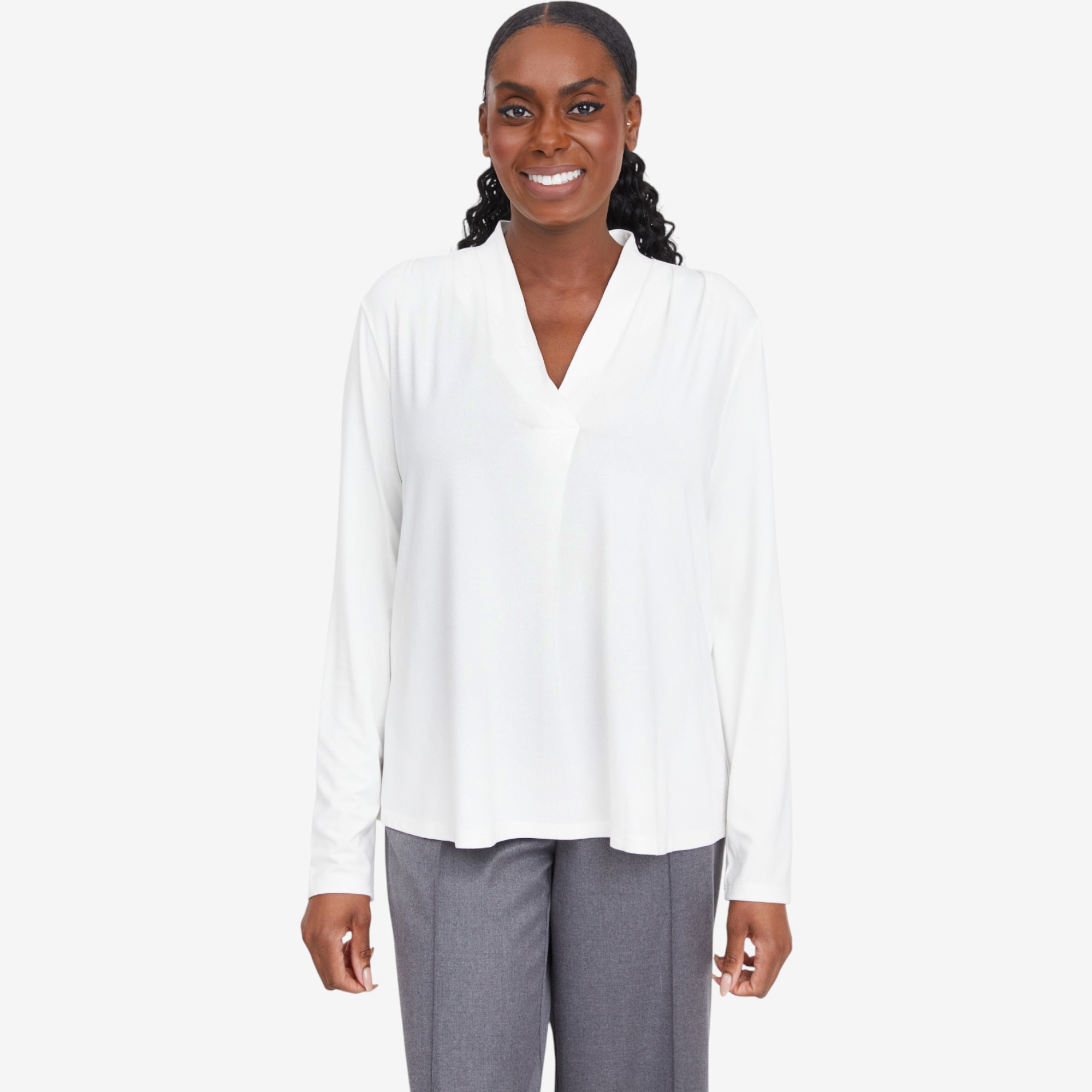 Legacy Luxe Jersey Knit V-Neck Top - TSC.ca