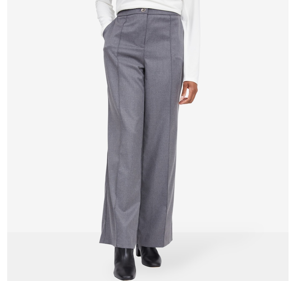 Image 104361_GRY.jpg, Product 104-361 / Price $89.88, Legacy Victoria Zip Front Wide Leg Pant from Legacy on TSC.ca's Fashion department