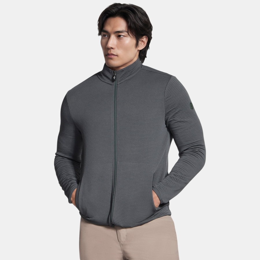 Image 104372_GRN.jpg, Product 104-372 / Price $80.00, Skechers Men's The Hoodless Hoodie Ottoman Jacket from Skechers on TSC.ca's Fashion department