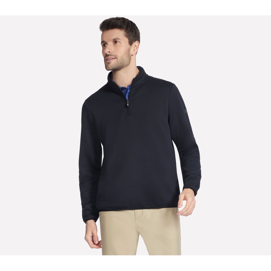 Image 104376_BLK.jpg, Product 104-376 / Price $29.33, Skechers Men's Go Golf Go Walk Ottoman 1/4 Zip Jacket from Skechers on TSC.ca's Fashion department