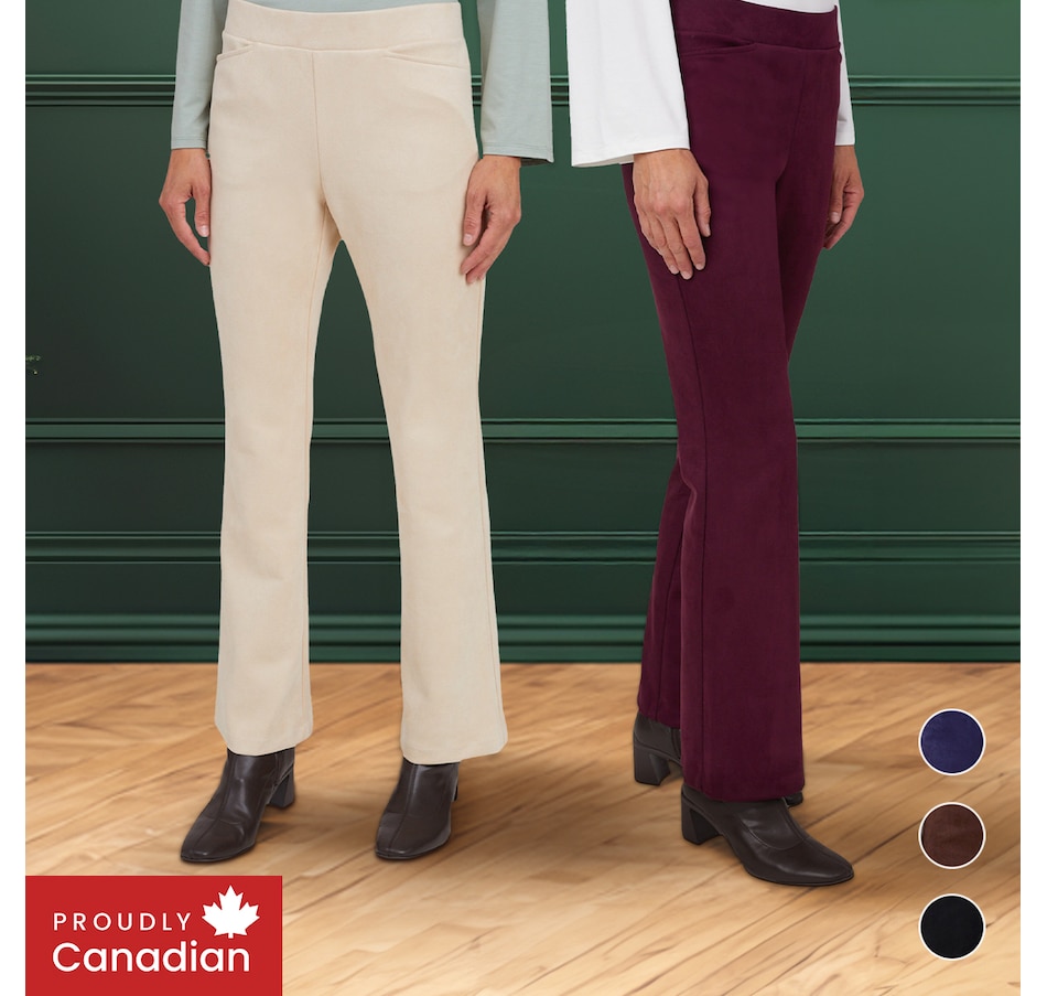 Image 104378_ALTMORE100.jpg, Product 104-378 / Price $89.99, Mr. Max Stretch Faux Suede Boot Cut Pant from Mr. Max on TSC.ca's Fashion department