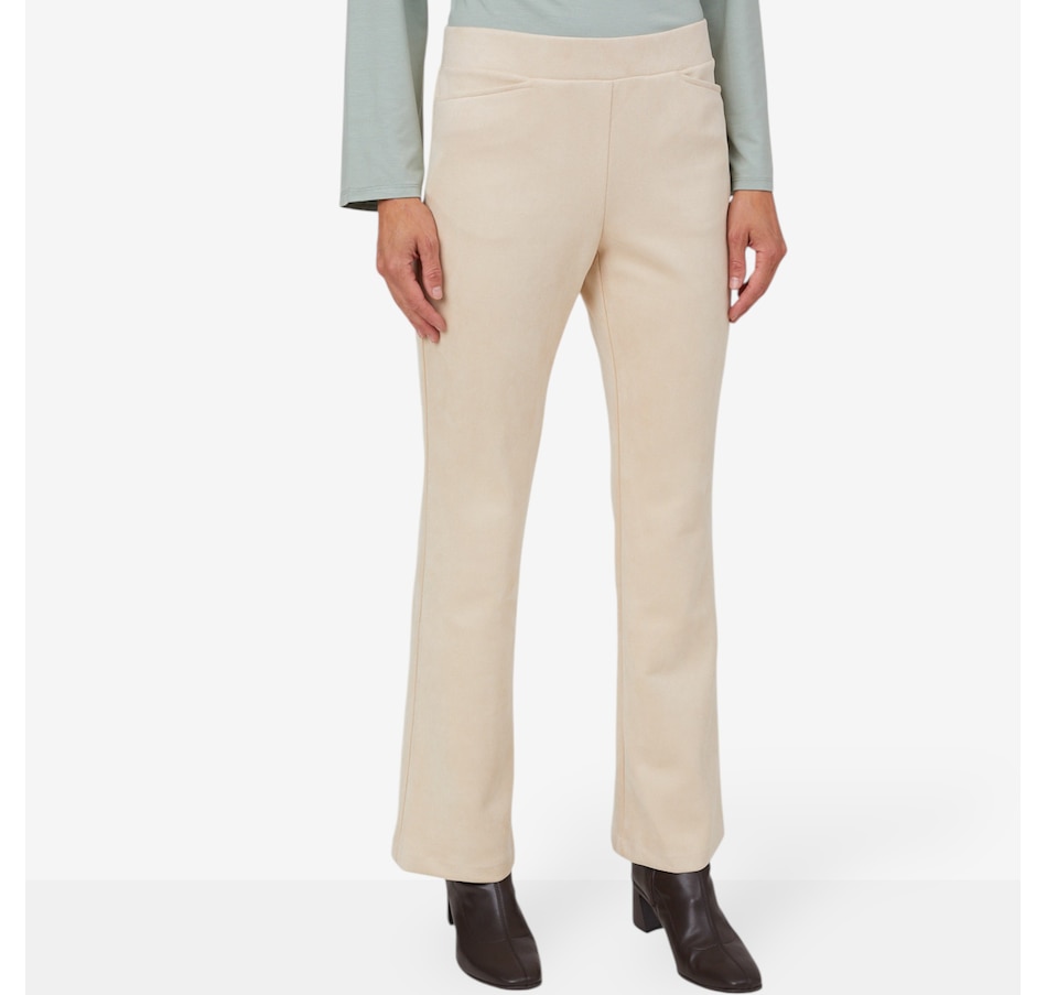 Image 104378_CAS.jpg, Product 104-378 / Price $89.99, Mr. Max Stretch Faux Suede Boot Cut Pant from Mr. Max on TSC.ca's Fashion department