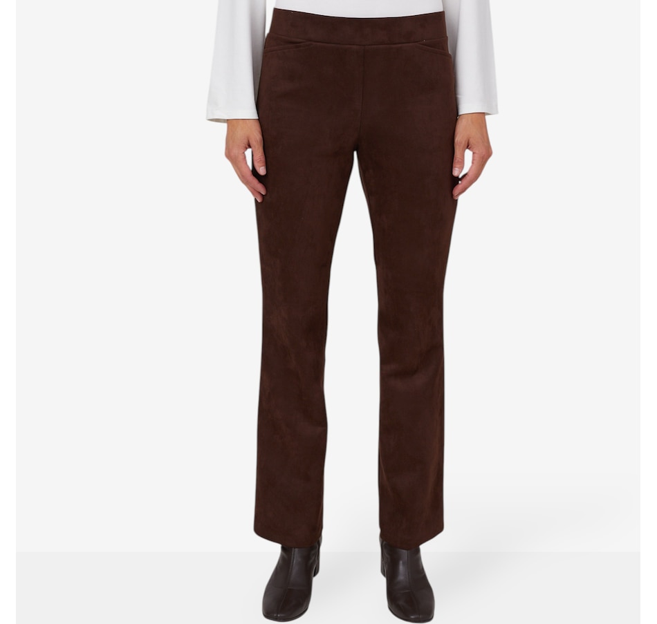 Image 104378_CHO.jpg, Product 104-378 / Price $89.99, Mr. Max Stretch Faux Suede Boot Cut Pant from Mr. Max on TSC.ca's Fashion department