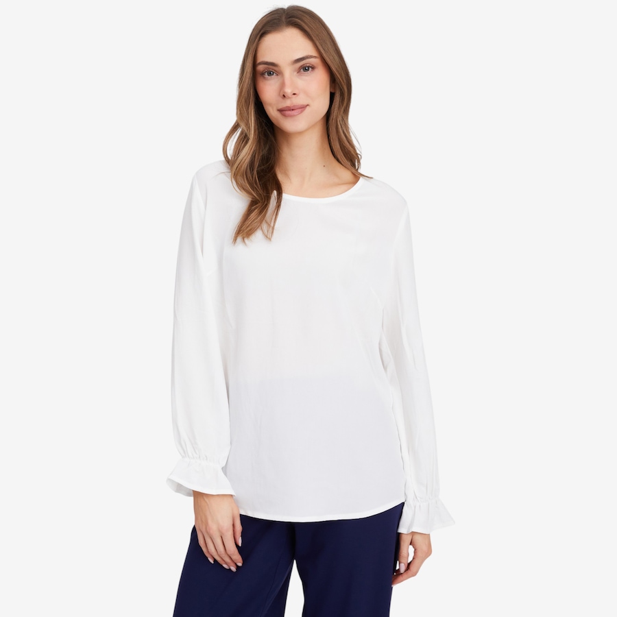 Image 104383_ALTMORE1.jpg, Product 104-383 / Price $39.88, Mr. Max Micro Crepe Blouse with Romantic Sleeve Detail from Mr. Max on TSC.ca's Fashion department