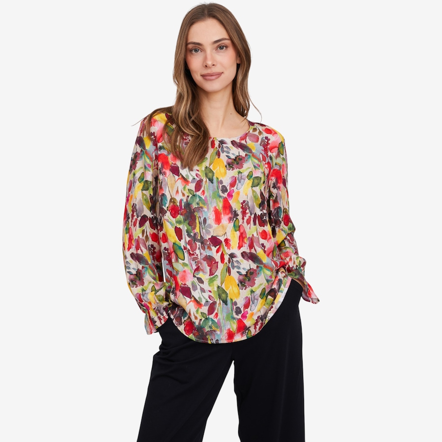Image 104383_ALTMORE2.jpg, Product 104-383 / Price $39.88, Mr. Max Micro Crepe Blouse with Romantic Sleeve Detail from Mr. Max on TSC.ca's Fashion department
