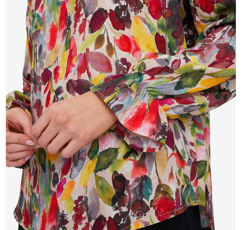 Image 104383_ALTMORE3.jpg, Product 104-383 / Price $79.99, Mr. Max Micro Crepe Blouse with Romantic Sleeve Detail from Mr. Max on TSC.ca's Fashion department