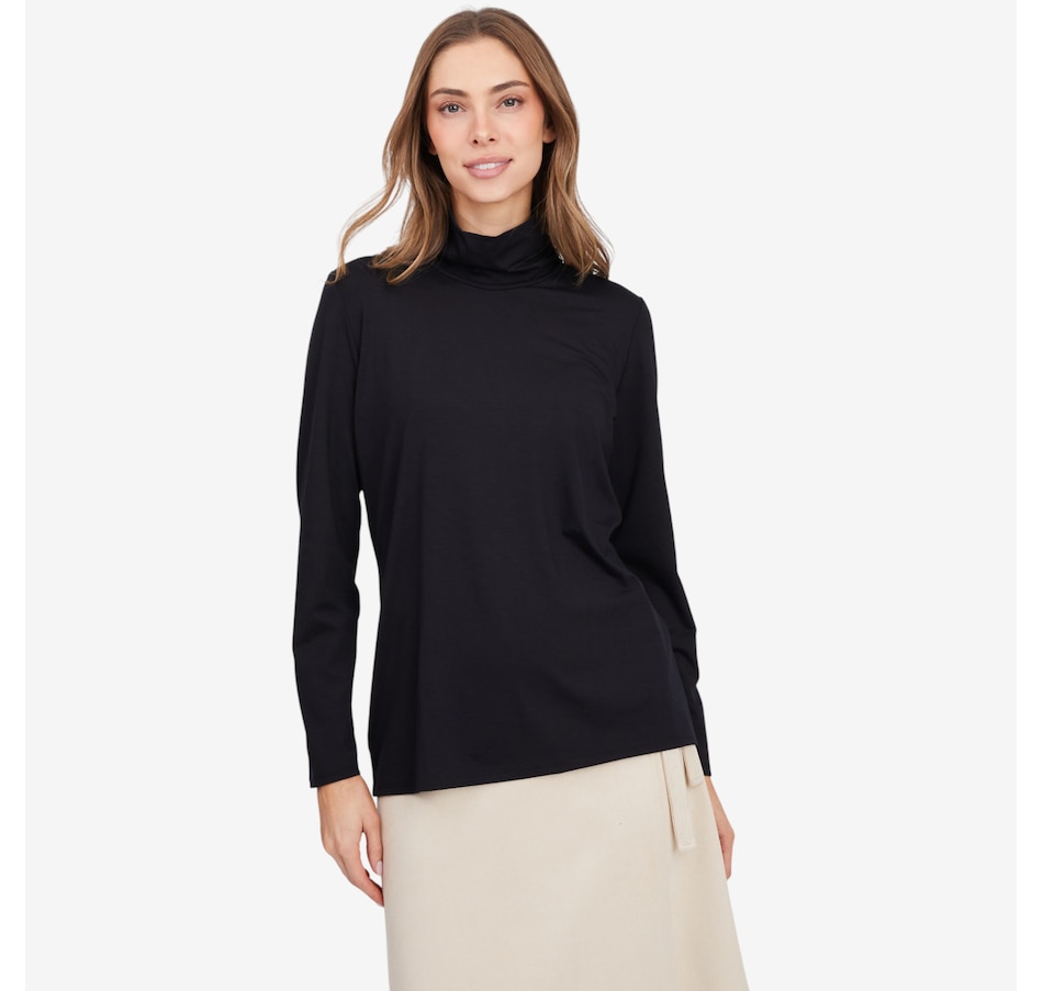 Image 104385_BLK.jpg, Product 104-385 / Price $59.99, Mr. Max Ultra Modal Essential Mock Neck Top from Mr. Max on TSC.ca's Fashion department