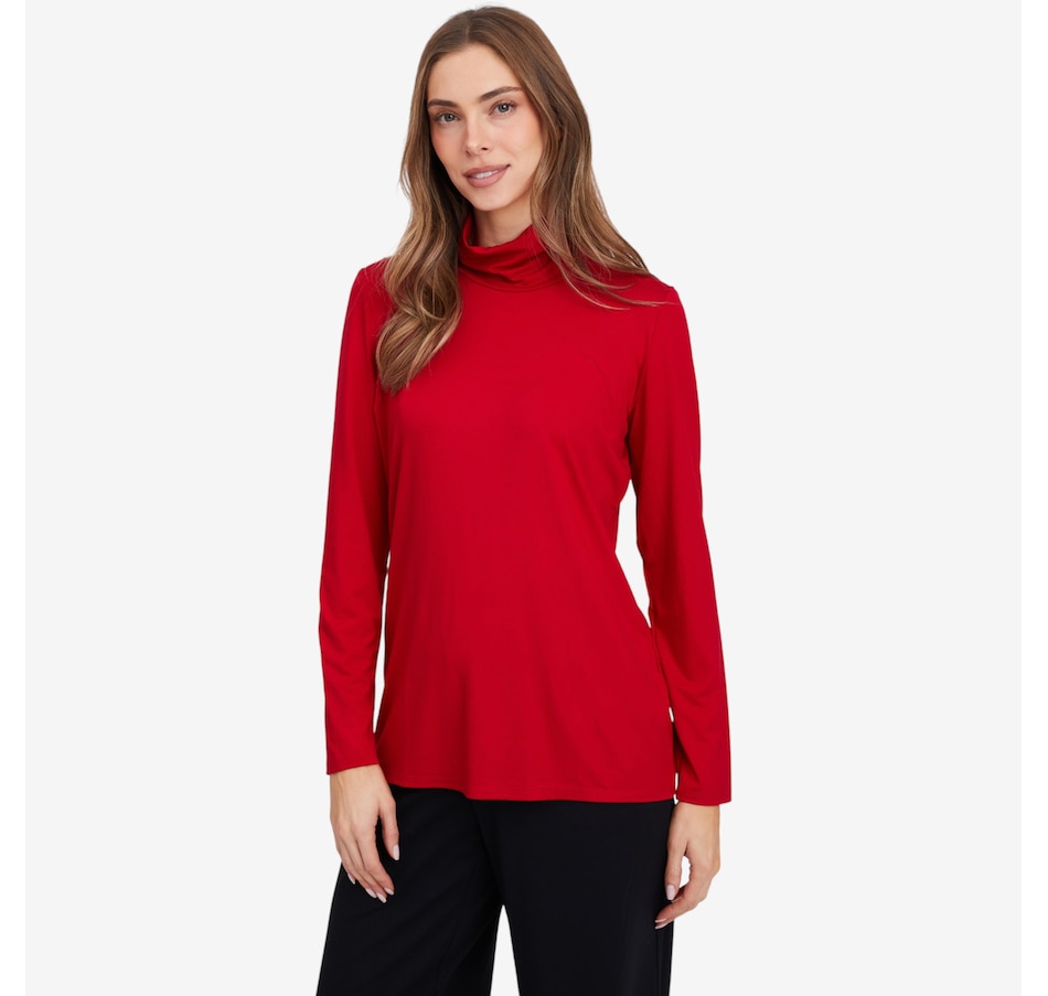 Image 104385_RED.jpg, Product 104-385 / Price $59.99, Mr. Max Ultra Modal Essential Mock Neck Top from Mr. Max on TSC.ca's Fashion department